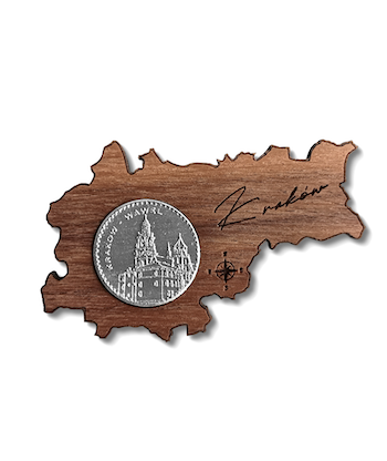 Miasto Kraków magnes pamiatkowy kontur miasta na lodowkę magnes producent hurtownia